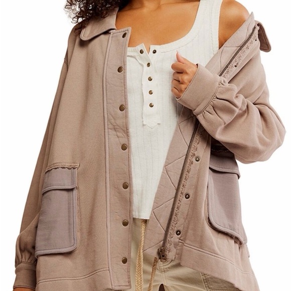 Free People Jackets & Blazers - Free People Alexa Sweatshirt - Never worn!